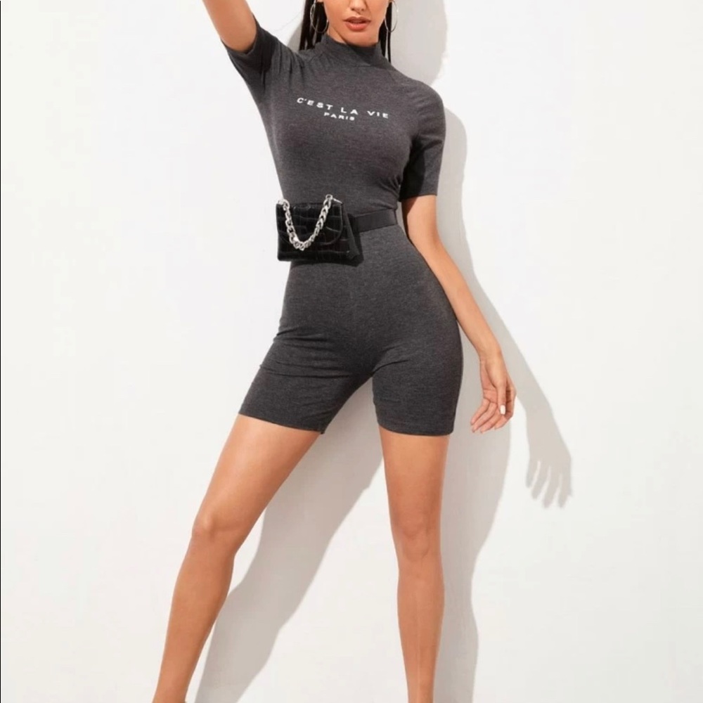 C’est la vie Raglan sleeve romper